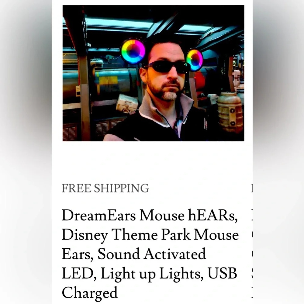 DreamEars LED Mouse Ears - Picture 2 of 6